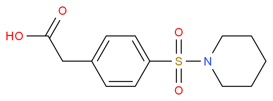 [4-(Piperidine-1-sulfonyl)-phenyl]-acetic acid_Molecular_structure_CAS_)