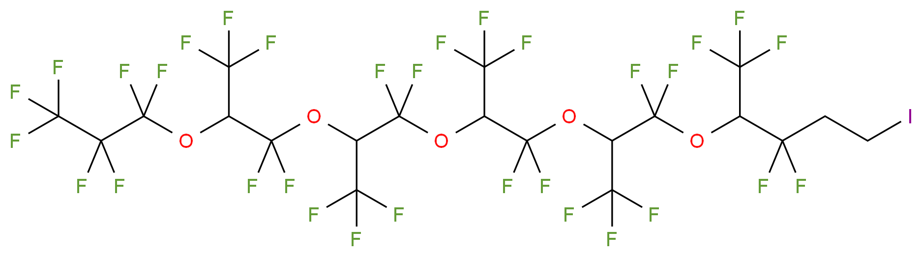 1-Iodo-1H,1H,2H,2H-perfluoro(4,7,10,13,16-pentamethyl-5,8,11,14,17-pentaoxaeicosane) 95%_Molecular_structure_CAS_)