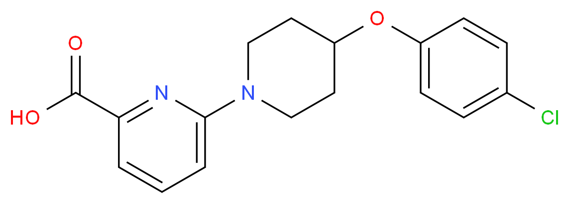 6-[4-(4-chlorophenoxy)-1-piperidinyl]-2-pyridinecarboxylic acid_Molecular_structure_CAS_)