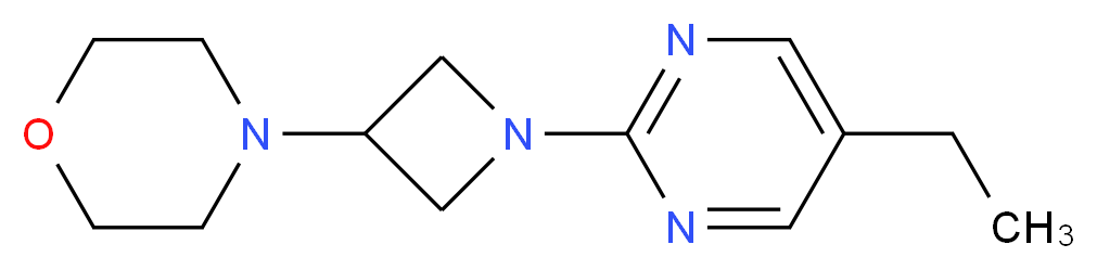 4-[1-(5-ethylpyrimidin-2-yl)azetidin-3-yl]morpholine_Molecular_structure_CAS_)