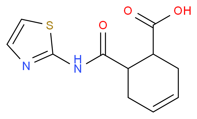 6-(thiazol-2-ylcarbamoyl)cyclohex-3-enecarboxylic acid_Molecular_structure_CAS_)