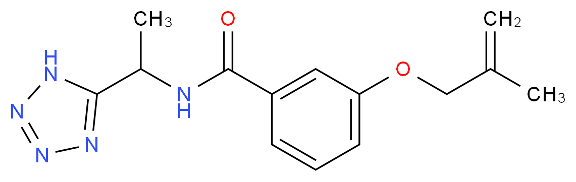 3-[(2-methylprop-2-en-1-yl)oxy]-N-[1-(1H-tetrazol-5-yl)ethyl]benzamide_Molecular_structure_CAS_)