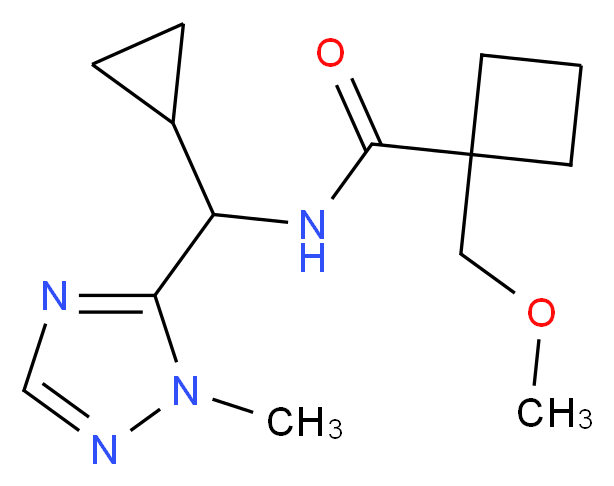 N-[cyclopropyl(1-methyl-1H-1,2,4-triazol-5-yl)methyl]-1-(methoxymethyl)cyclobutanecarboxamide_Molecular_structure_CAS_)