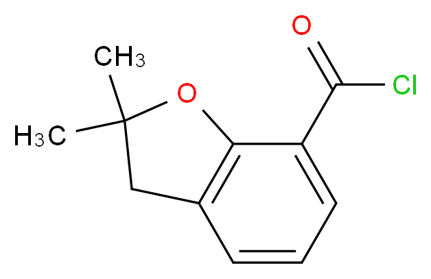2,2-dimethyl-2,3-dihydro-1-benzofuran-7-carbonyl chloride_Molecular_structure_CAS_499785-51-2)
