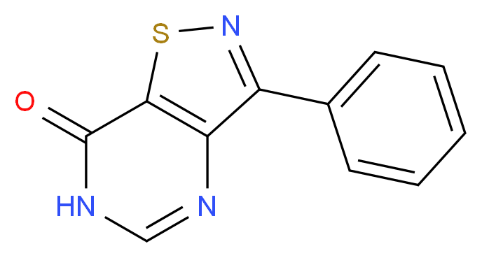 3-phenyl-6H,7H-pyrimido[4,5-d][1,2]thiazol-7-one_Molecular_structure_CAS_)