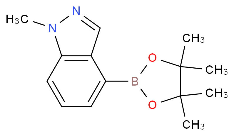 1-Methyl-1H-indazole-4-boronic acid pinacol ester_Molecular_structure_CAS_885698-94-2)