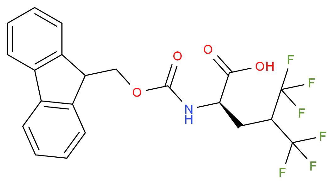 (L)-5,5,5,5',5',5'-Hexafluoroleucine, N-FMOC protected_Molecular_structure_CAS_)