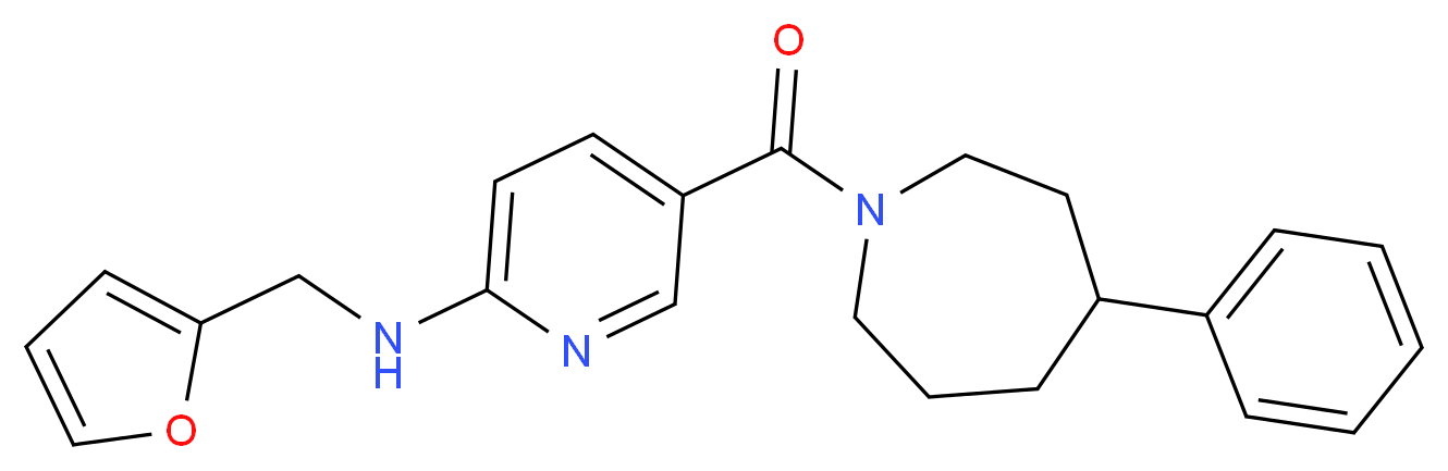 N-(2-furylmethyl)-5-[(4-phenylazepan-1-yl)carbonyl]pyridin-2-amine_Molecular_structure_CAS_)