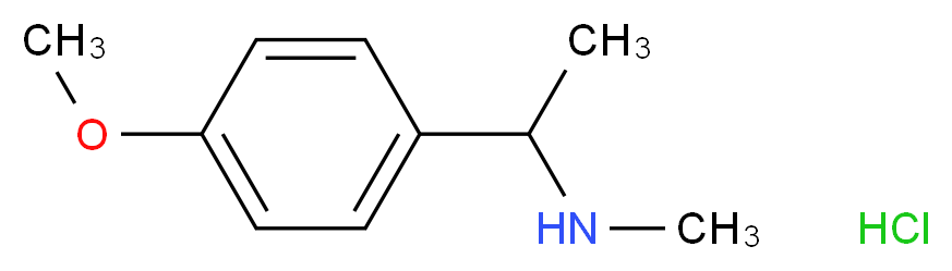 1-(4-Methoxyphenyl)-N-methylethanamine hydrochloride_Molecular_structure_CAS_)
