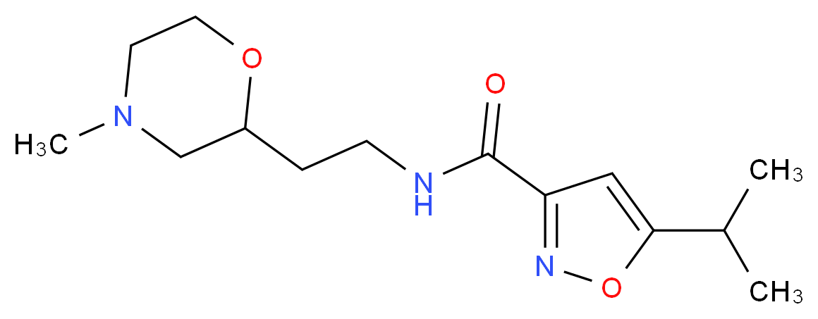 5-isopropyl-N-[2-(4-methylmorpholin-2-yl)ethyl]isoxazole-3-carboxamide_Molecular_structure_CAS_)