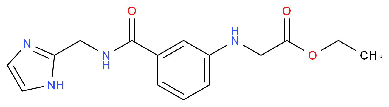 ethyl [(3-{[(1H-imidazol-2-ylmethyl)amino]carbonyl}phenyl)amino]acetate_Molecular_structure_CAS_)