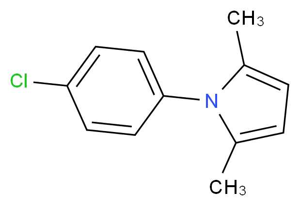 1-(4-Chloro-phenyl)-2,5-dimethyl-1H-pyrrole_Molecular_structure_CAS_5044-23-5)