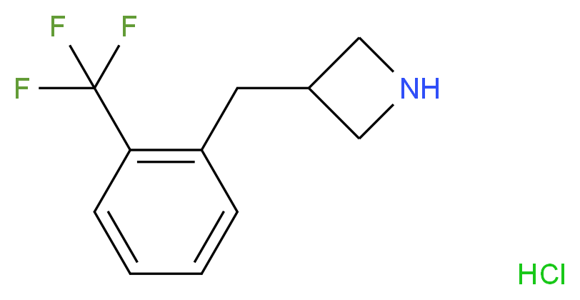 3-{[2-(trifluoromethyl)phenyl]methyl}azetidine hydrochloride_Molecular_structure_CAS_)