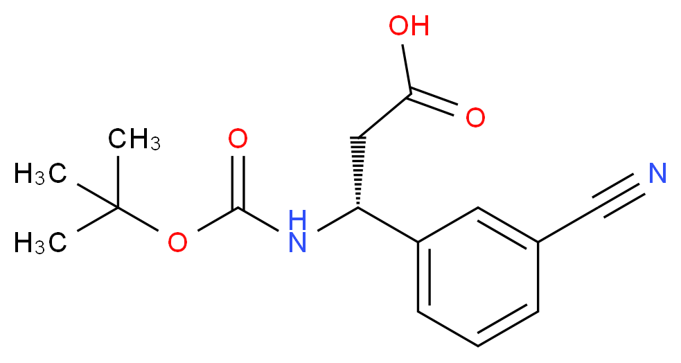 (R)-Boc-3-cyano-β-Phe-OH_Molecular_structure_CAS_501015-21-0)
