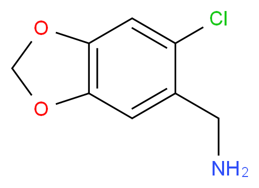 (6-Chlorobenzo[d][1,3]dioxol-5-yl)methanamine_Molecular_structure_CAS_558453-64-8)