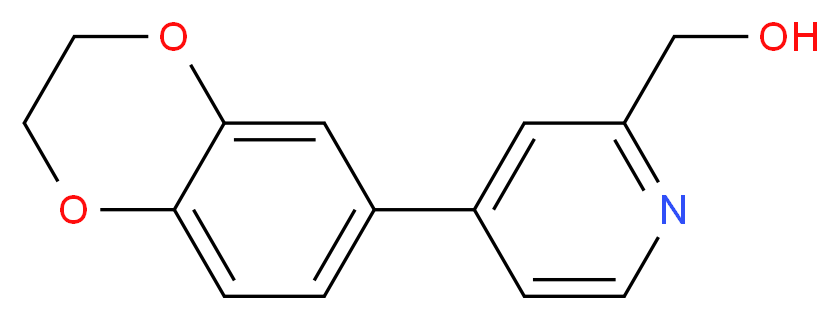 [4-(2,3-dihydro-1,4-benzodioxin-6-yl)-2-pyridinyl]methanol_Molecular_structure_CAS_)