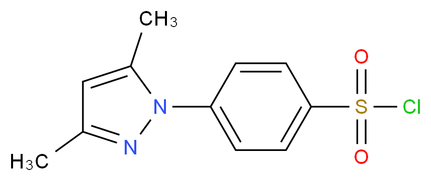 4-(3,5-Dimethyl-1H-pyrazol-1-yl)benzenesulphonyl chloride_Molecular_structure_CAS_61320-20-5)