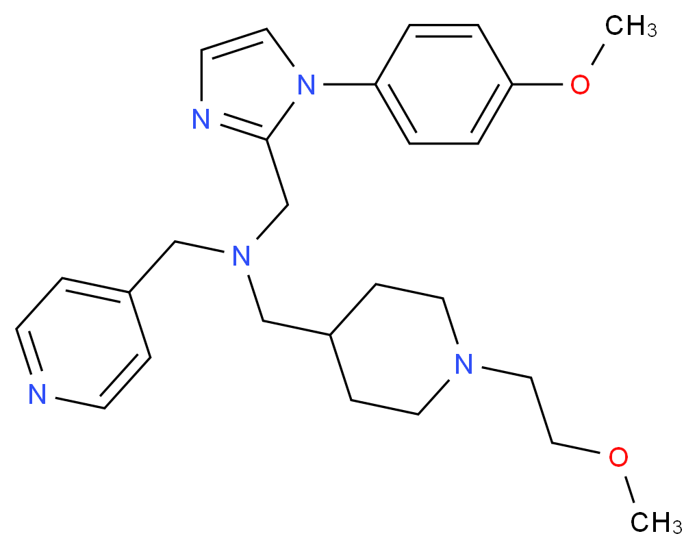 1-[1-(2-methoxyethyl)-4-piperidinyl]-N-{[1-(4-methoxyphenyl)-1H-imidazol-2-yl]methyl}-N-(4-pyridinylmethyl)methanamine_Molecular_structure_CAS_)