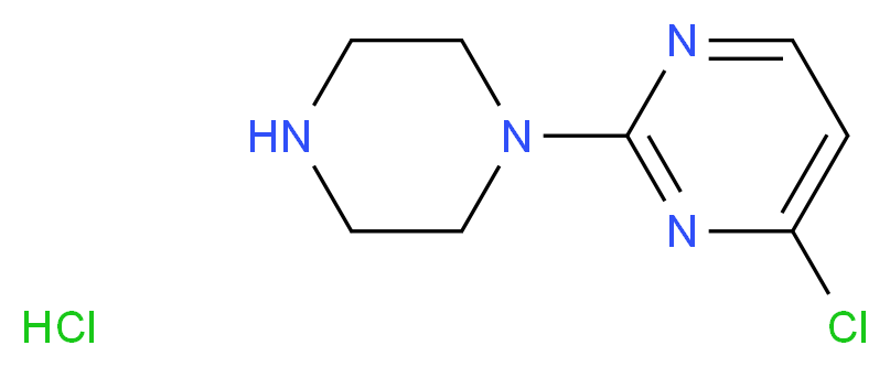 4-Chloro-2-(piperazin-1-yl)pyriMidine hydrochloride_Molecular_structure_CAS_634469-41-3)