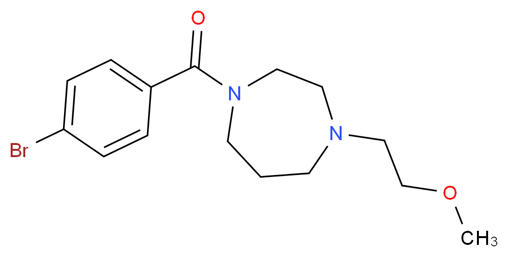 1-(4-bromobenzoyl)-4-(2-methoxyethyl)-1,4-diazepane_Molecular_structure_CAS_)