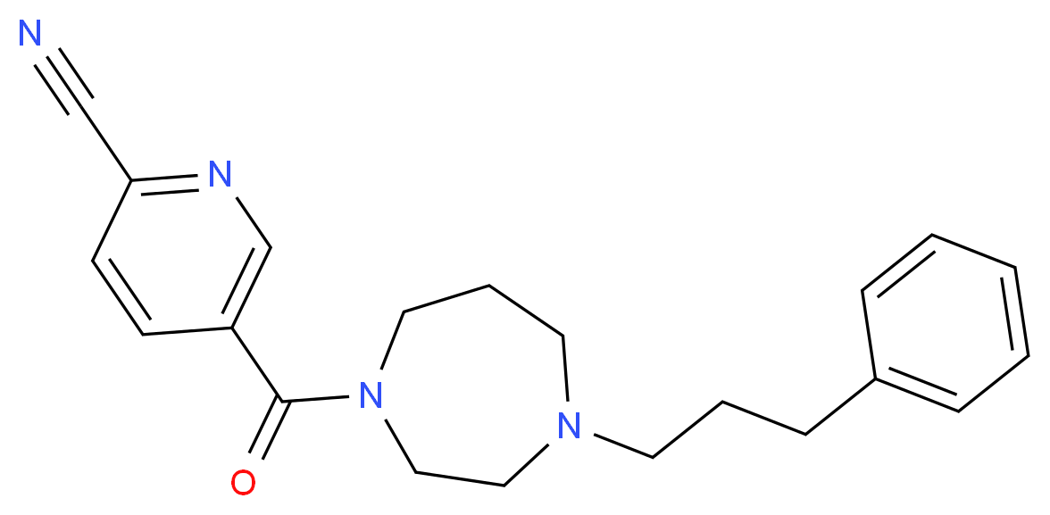 5-{[4-(3-phenylpropyl)-1,4-diazepan-1-yl]carbonyl}-2-pyridinecarbonitrile_Molecular_structure_CAS_)