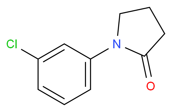 1-(3-Chlorophenyl)pyrrolidin-2-one_Molecular_structure_CAS_24051-35-2)