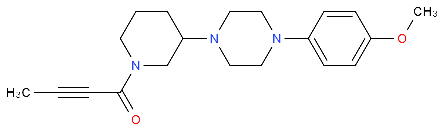 1-[1-(2-butynoyl)-3-piperidinyl]-4-(4-methoxyphenyl)piperazine_Molecular_structure_CAS_)
