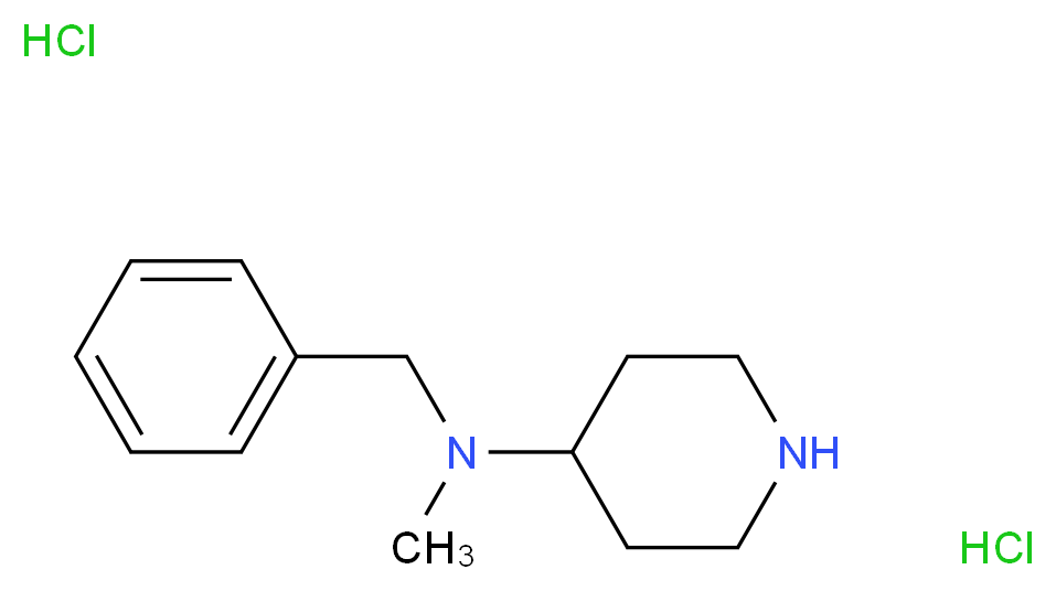 N-Benzyl-N-methyl-4-piperidinamine dihydrochloride_Molecular_structure_CAS_76167-62-9)