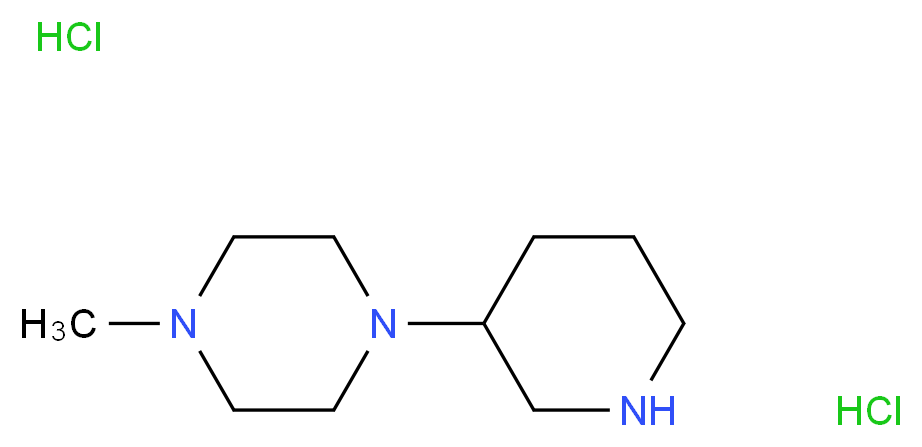 1-Methyl-4-(3-piperidinyl)piperazine dihydrochloride_Molecular_structure_CAS_)