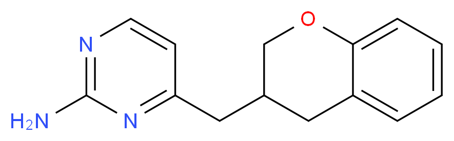4-(3,4-dihydro-2H-chromen-3-ylmethyl)pyrimidin-2-amine_Molecular_structure_CAS_)