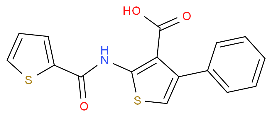 4-phenyl-2-[(thien-2-ylcarbonyl)amino]thiophene-3-carboxylic acid_Molecular_structure_CAS_)