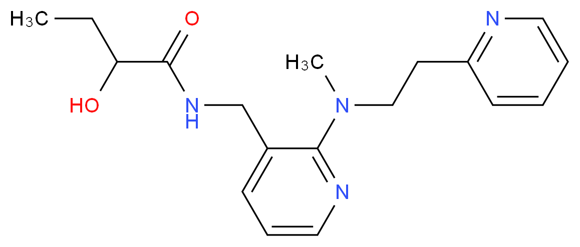 2-hydroxy-N-({2-[methyl(2-pyridin-2-ylethyl)amino]pyridin-3-yl}methyl)butanamide_Molecular_structure_CAS_)