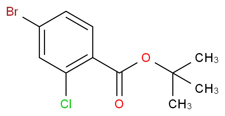 tert-Butyl 4-bromo-2-chlorobenzoate 97%_Molecular_structure_CAS_)