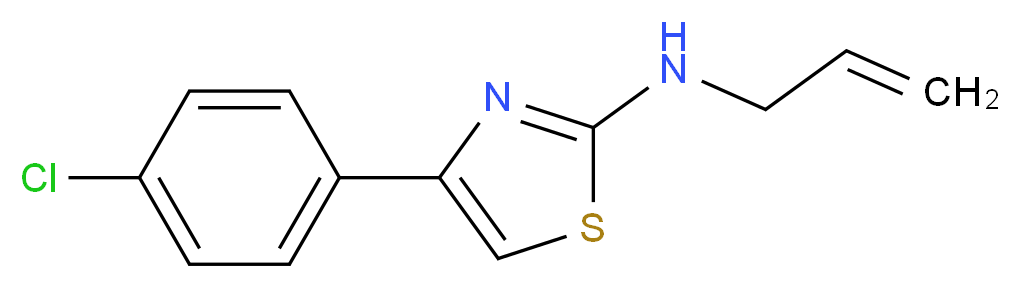 Allyl-[4-(4-chloro-phenyl)-thiazol-2-yl]-amine_Molecular_structure_CAS_)