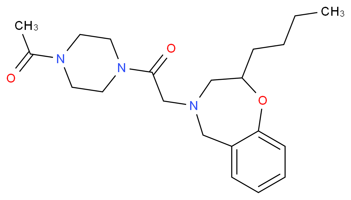 4-[2-(4-acetyl-1-piperazinyl)-2-oxoethyl]-2-butyl-2,3,4,5-tetrahydro-1,4-benzoxazepine_Molecular_structure_CAS_)