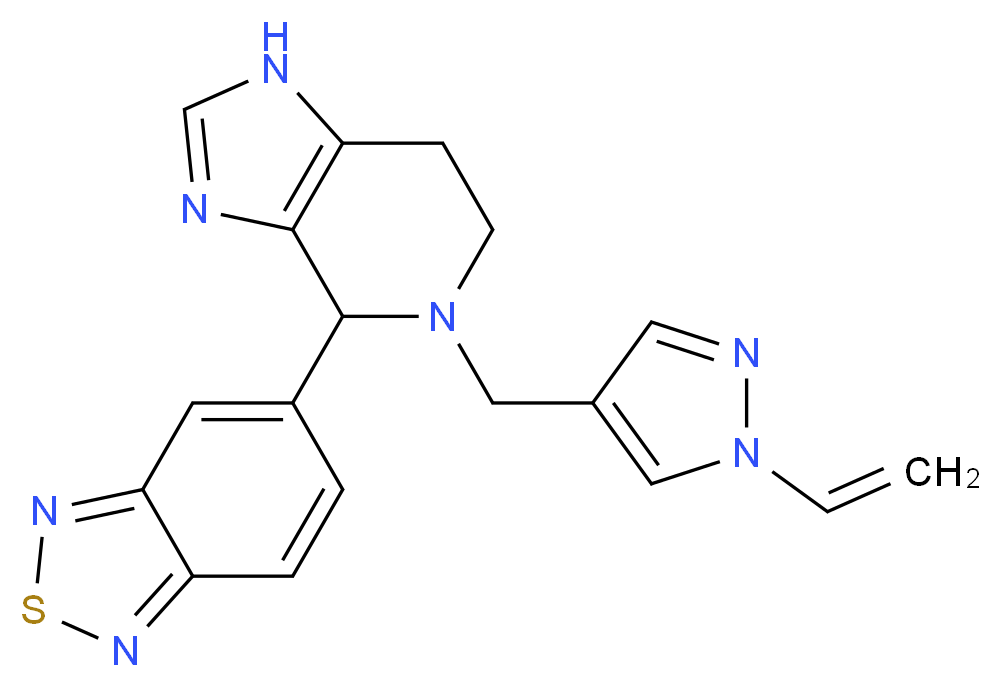 5-{5-[(1-vinyl-1H-pyrazol-4-yl)methyl]-4,5,6,7-tetrahydro-1H-imidazo[4,5-c]pyridin-4-yl}-2,1,3-benzothiadiazole_Molecular_structure_CAS_)
