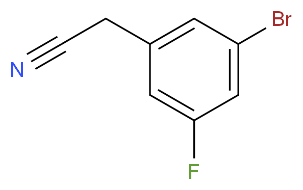 3-Bromo-5-fluorophenylacetonitrile 98%_Molecular_structure_CAS_)