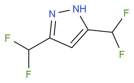 3,5-Bis(difluoromethyl)-1H-pyrazole_Molecular_structure_CAS_77614-79-0)