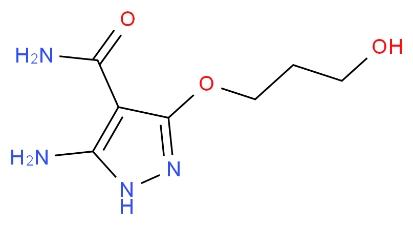 5-amino-3-(3-hydroxypropoxy)-1H-pyrazole-4-carboxamide_Molecular_structure_CAS_)