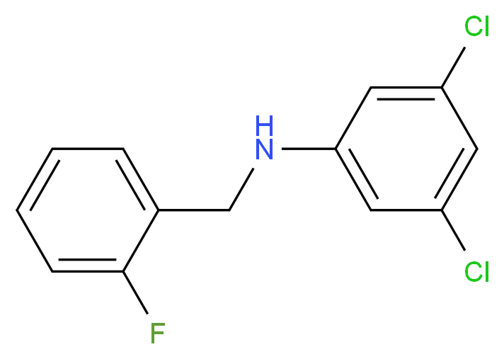 3,5-Dichloro-N-(2-fluorobenzyl)aniline_Molecular_structure_CAS_723753-74-0)
