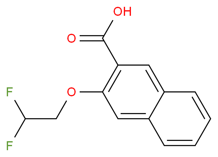 3-(2,2-difluoroethoxy)naphthalene-2-carboxylic acid_Molecular_structure_CAS_)