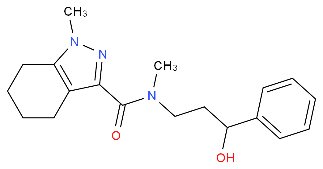 N-(3-hydroxy-3-phenylpropyl)-N,1-dimethyl-4,5,6,7-tetrahydro-1H-indazole-3-carboxamide_Molecular_structure_CAS_)