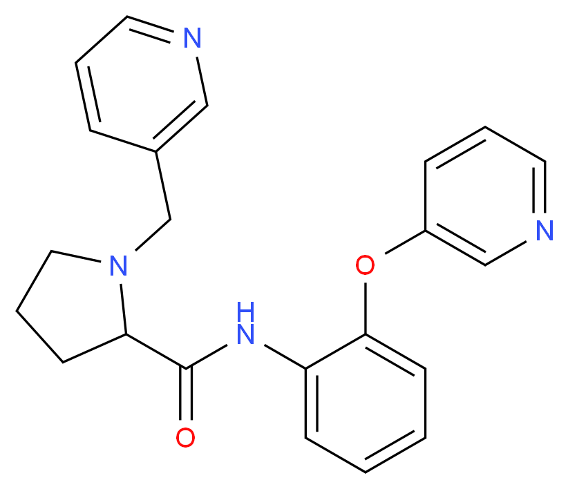 1-(3-pyridinylmethyl)-N-[2-(3-pyridinyloxy)phenyl]prolinamide_Molecular_structure_CAS_)