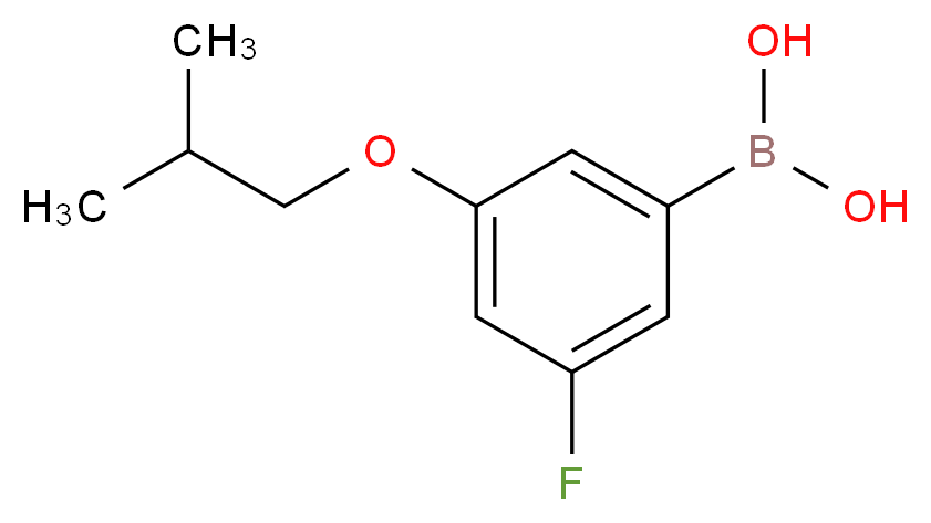 3-Fluoro-5-(isobutyloxy)phenylboronic acid_Molecular_structure_CAS_)