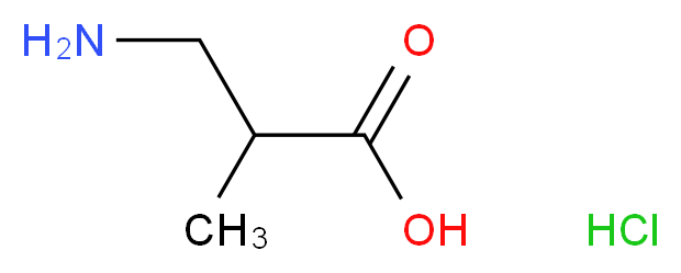 3-amino-2-methylpropanoic acid hydrochloride_Molecular_structure_CAS_)