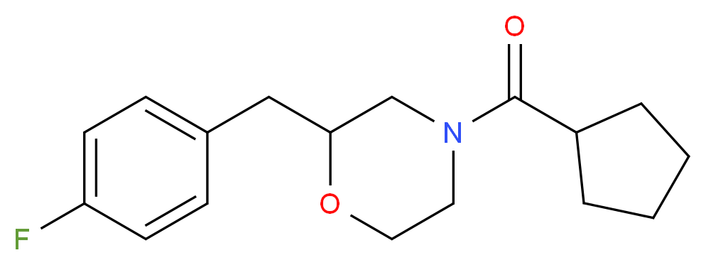4-(cyclopentylcarbonyl)-2-(4-fluorobenzyl)morpholine_Molecular_structure_CAS_)