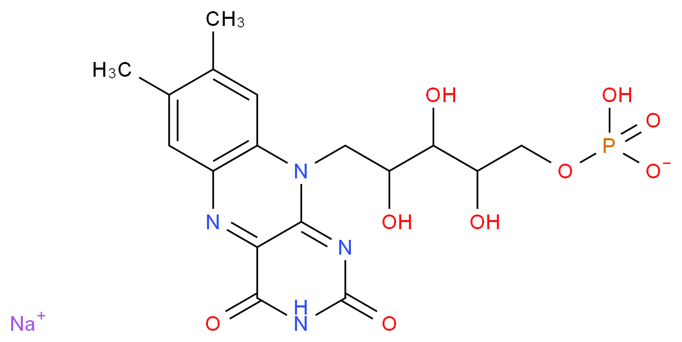 RIBOFLAVIN-5'-PHOSPHATE MONOSODIUM SALT_Molecular_structure_CAS_)