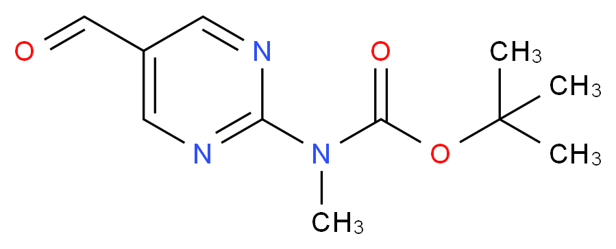 tert-butyl 5-formylpyrimidin-2-yl(methyl)carbamate_Molecular_structure_CAS_955112-46-6)