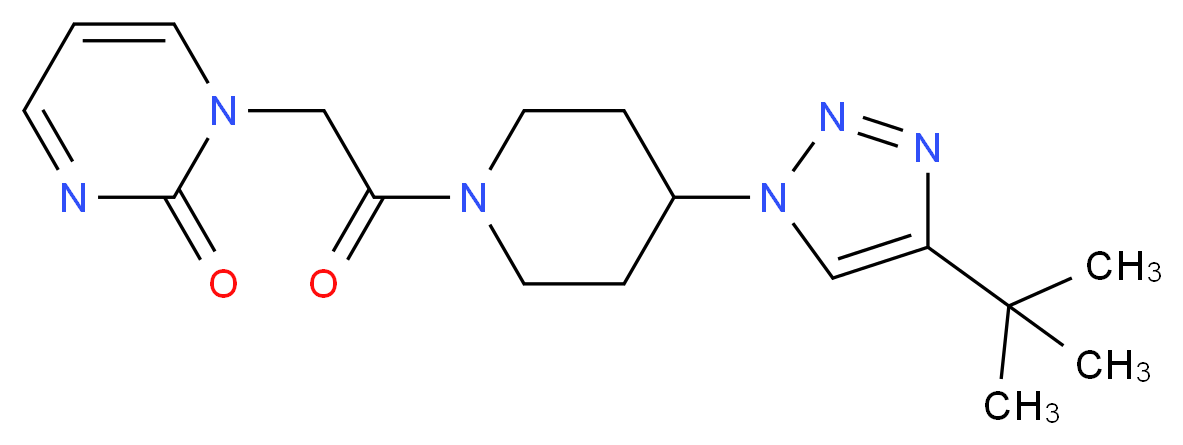 1-{2-[4-(4-tert-butyl-1H-1,2,3-triazol-1-yl)piperidin-1-yl]-2-oxoethyl}pyrimidin-2(1H)-one_Molecular_structure_CAS_)