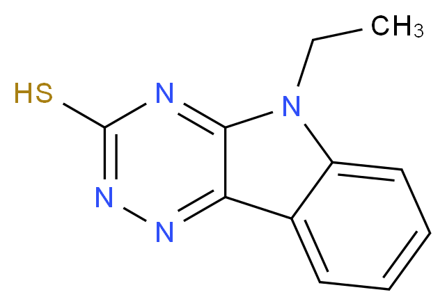 5-ethyl-5H-[1,2,4]triazino[5,6-b]indole-3-thiol_Molecular_structure_CAS_36047-55-9)
